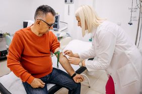 person getting tested for anemia of chronic disease