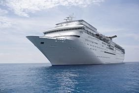 Cruise ship at sea