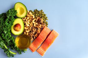 A variety of foods high in magnesium