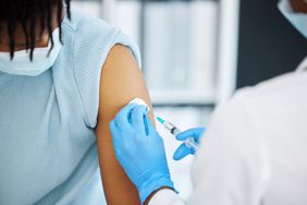 Man getting a vaccine