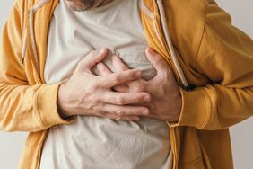 Man having a heart attack