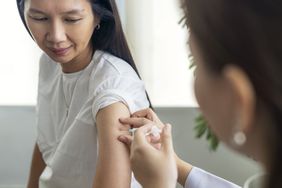 person getting vaccine
