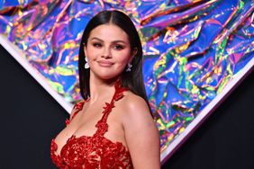 US singer and actress Selena Gomez arrives for the MTV Video Music Awards at the Prudential Center in Newark, New Jersey, on September 12, 2023. 