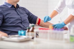 person getting blood test for von willebrand disease