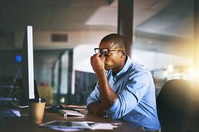 businessman experiencing excessive daytime sleepiness