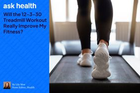 woman walking on treadmill