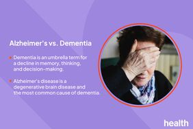 Health Photo Composite - Alzheimer's vs. Dementia