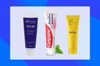 collage of popular toothpastes for sensitive toothpastes