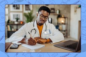 Doctor writing a prescription