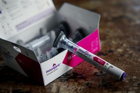 Mounjaro injection pen on display