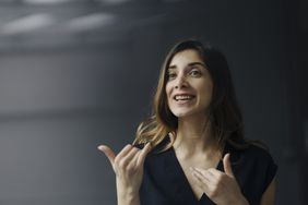 person talking to themselves