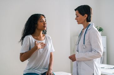a person seeing the doctor