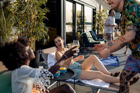 Histrionic personality disorder - Person laughing in a group of people 