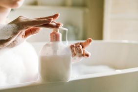 person with hidradenitis suppurativa using antimicrobial soap to prevent symptoms