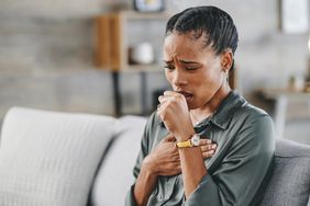 person with lung cancer experiencing a cough