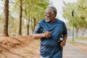 overweight person exercising to lose weight