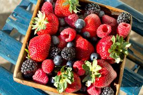 Berries on a table