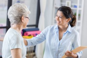 Naturopathic doctor meeting with a patient