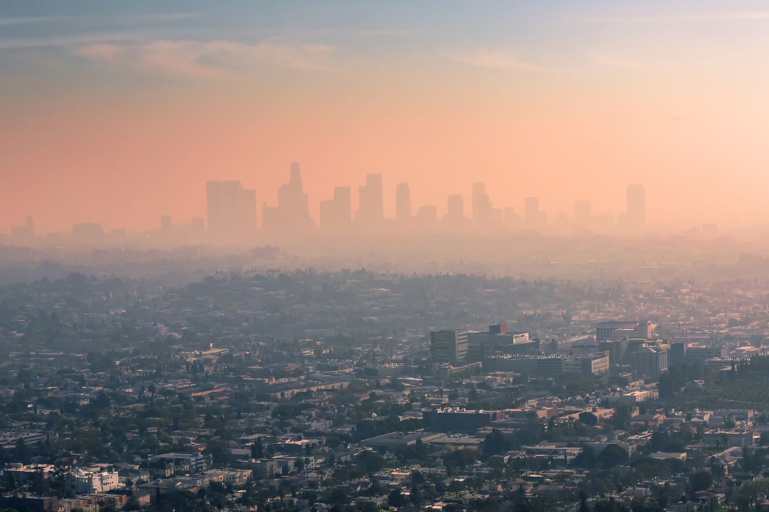 air pollution over LA