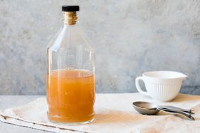 bottle with apple cider vinegar