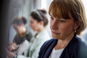 Woman lost in thought