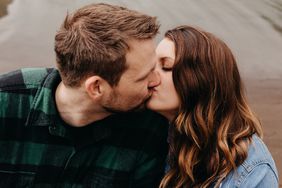 Young couple kissing