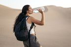 Woman drinking water