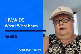 A headshot of Olga Irwin next to the words HIV/AIDS What I Wish I Knew