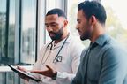Doctor going over results with patient.