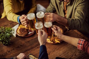 group of people drinking alcohol