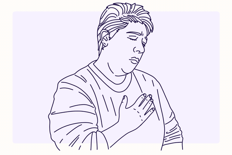 Health Overview Illustration - Heartburn