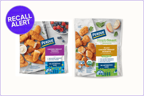 Bags of frozen chicken that have been recalled by Perdue