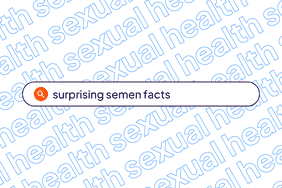 search bar that says surprising semen facts